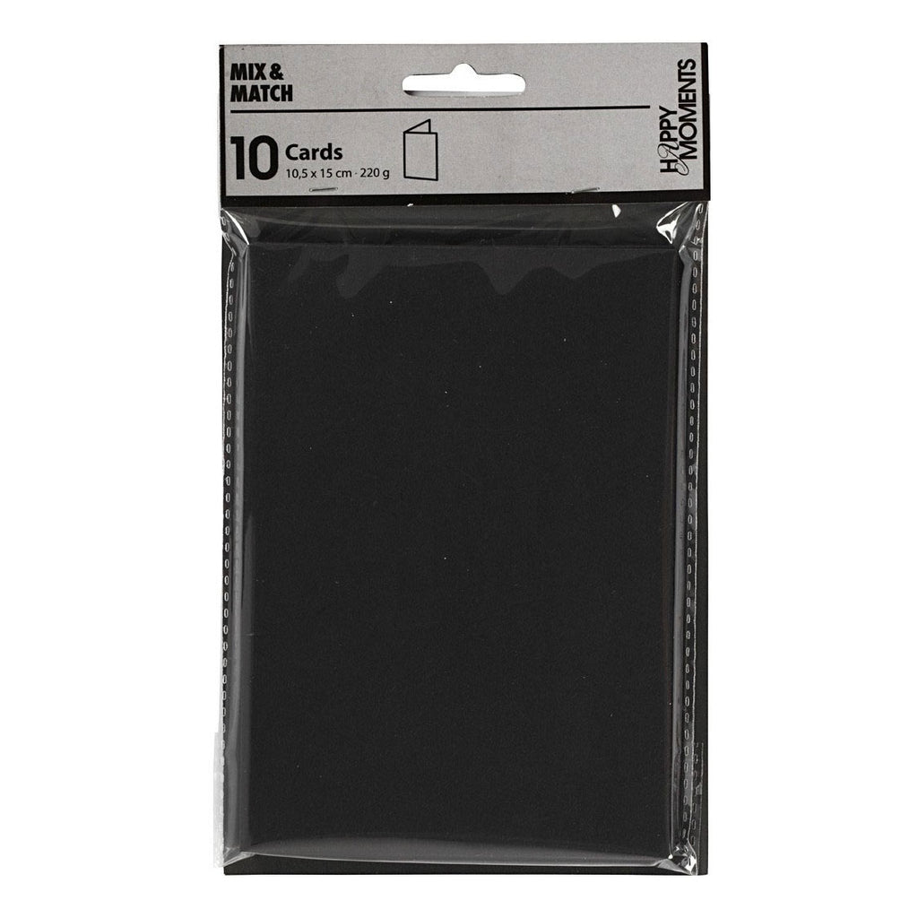 Creativ Company - Creativ Company Kaarten zwart 105x15cm 10 stuks