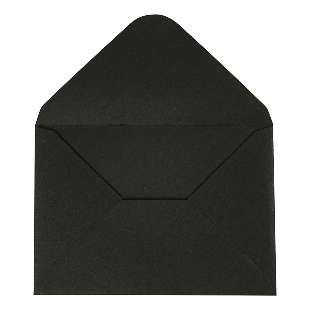 Creativ Company - Creativ Company Envelop zwart 115x15cm 10 stuks