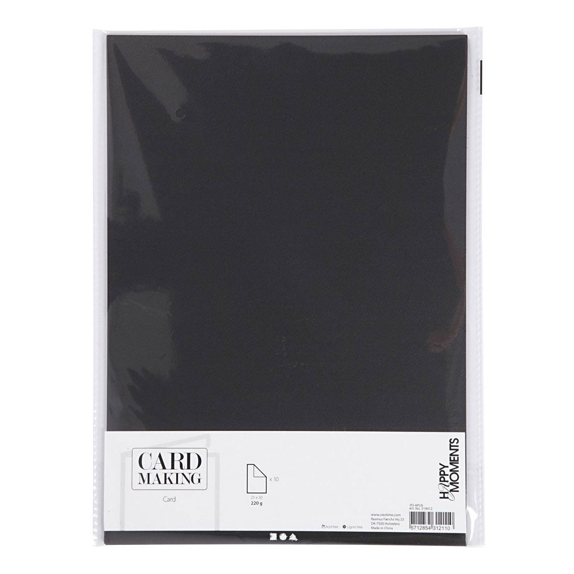 Creativ Company - Creativ Company Karton zwart a4 220g 10 stuks