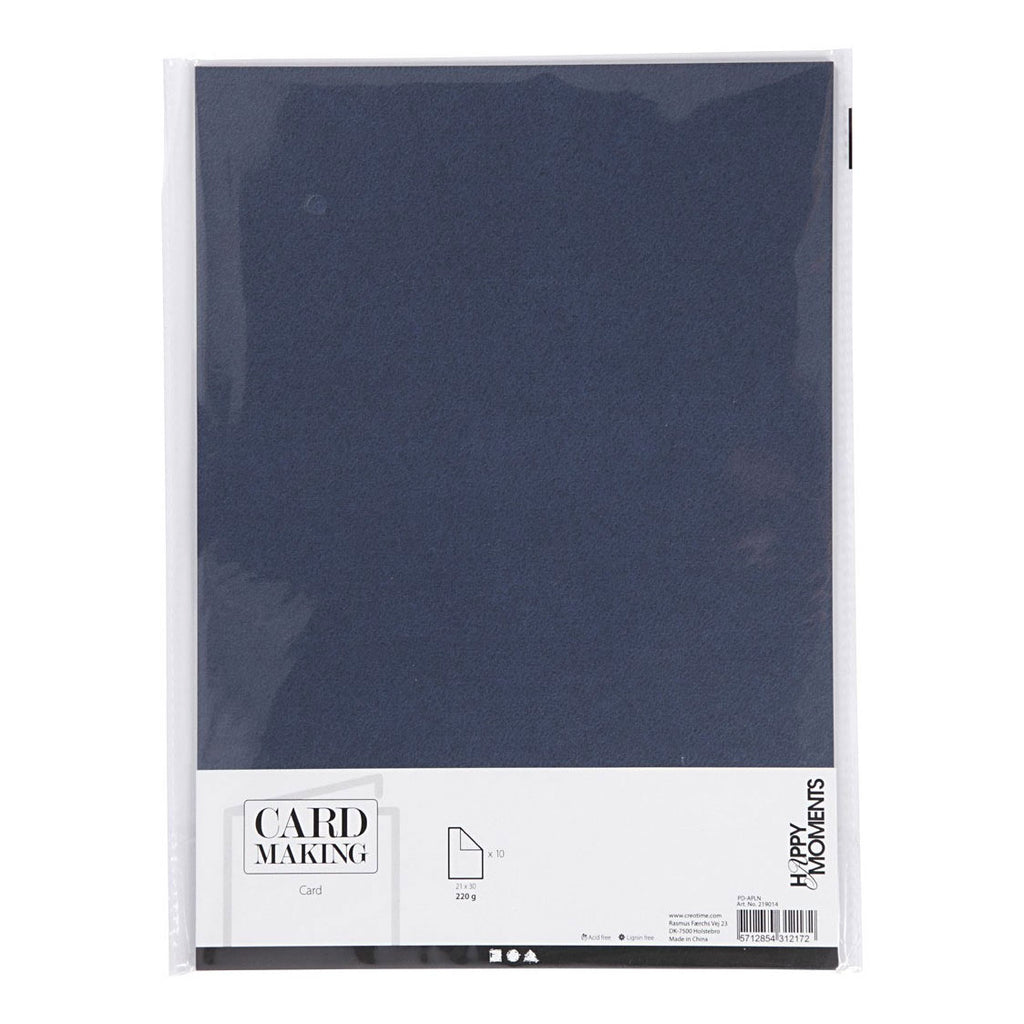 Creativ Company - Creativ Company Karton blauw a4 220g 10 stuks