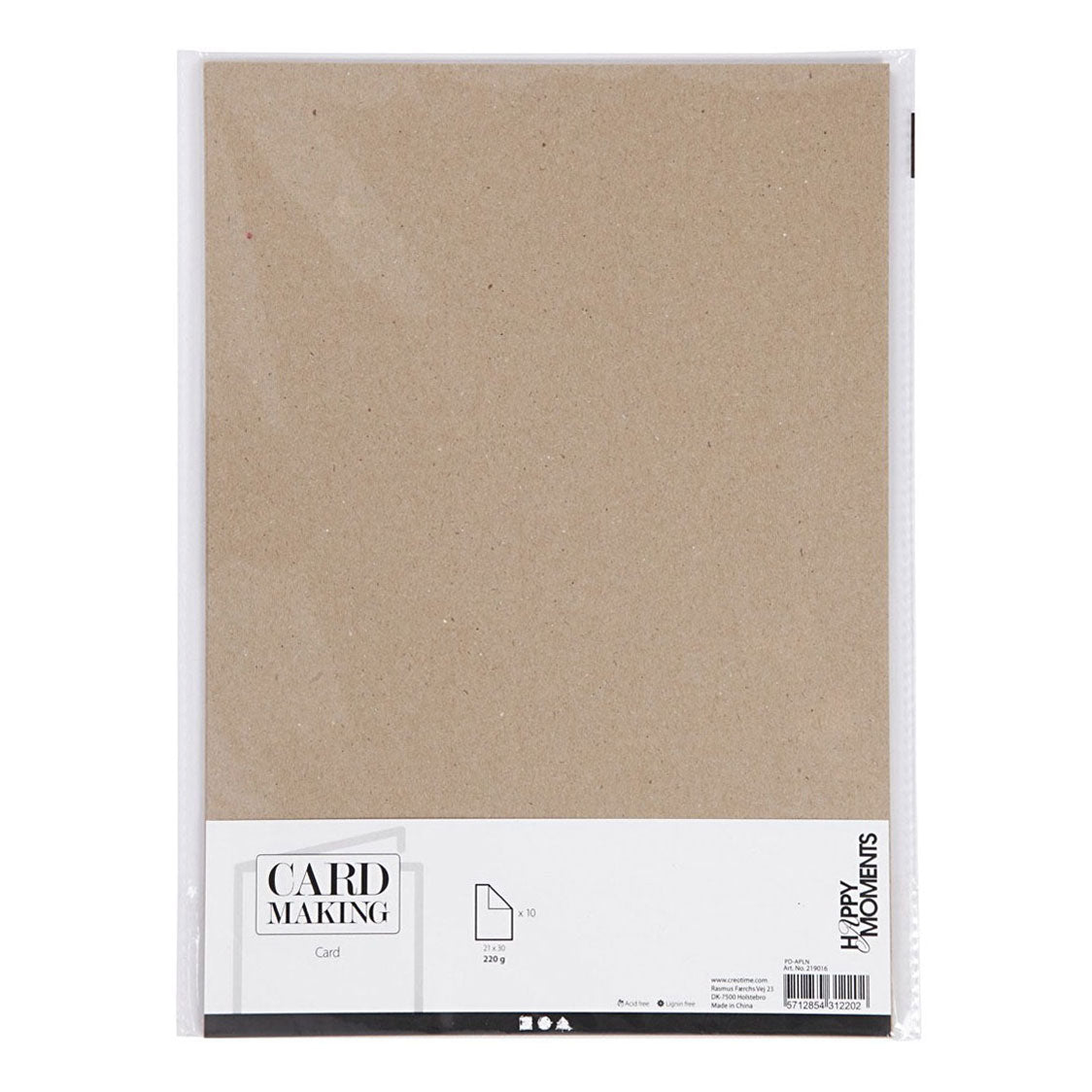 Creativ Company - Creativ Company Karton naturel a4 220g 10 stuks