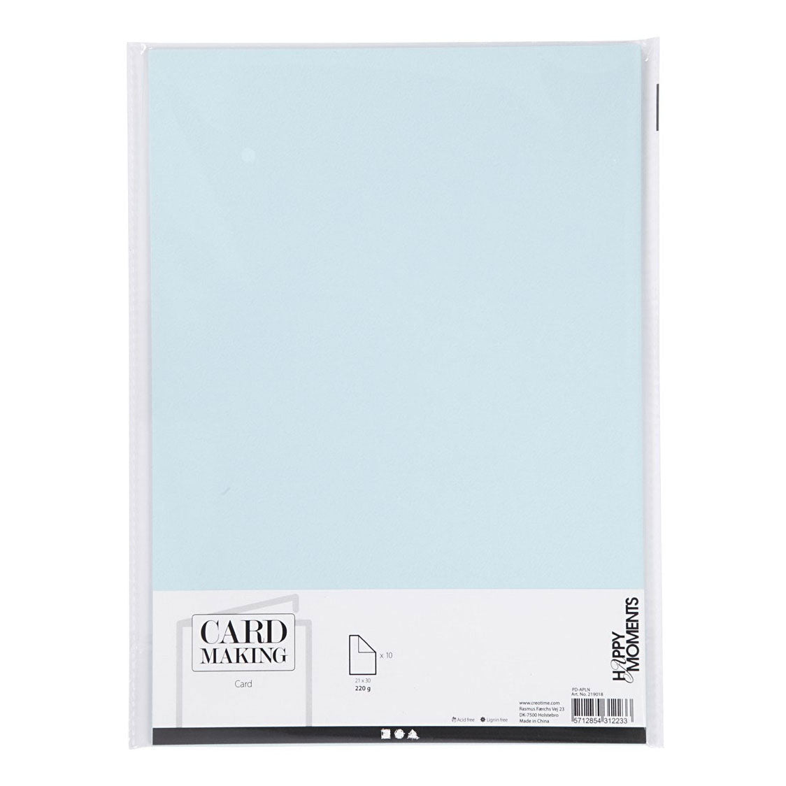 Creativ Company - Creativ Company Karton lichtblauw a4 220g 10 stuks