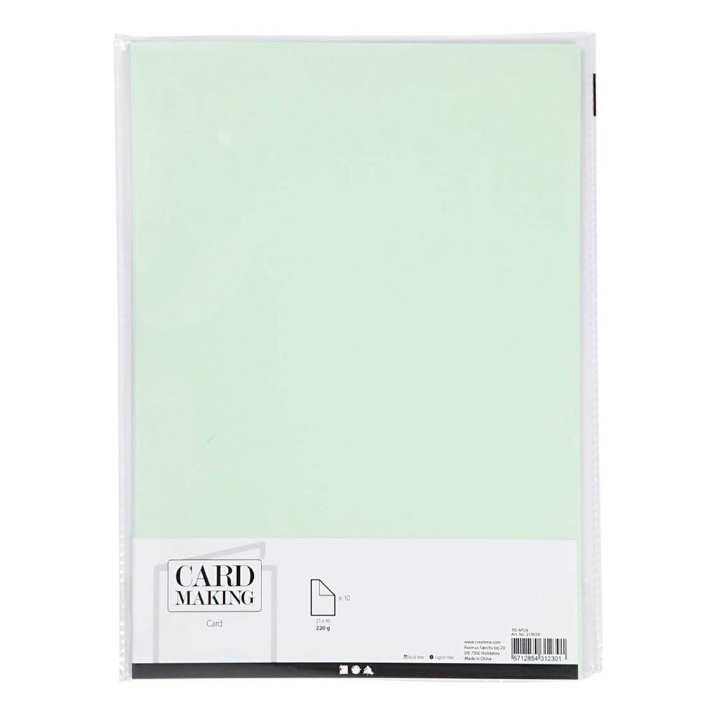 Creativ Company - Creativ Company Karton lichtgroen a4 220g 10 stuks
