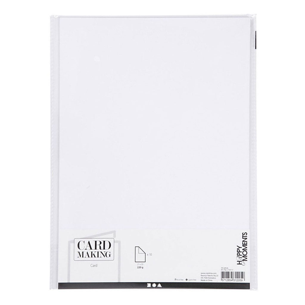 Creativ Company - Creativ Company Karton wit a4 220g 10 stuks