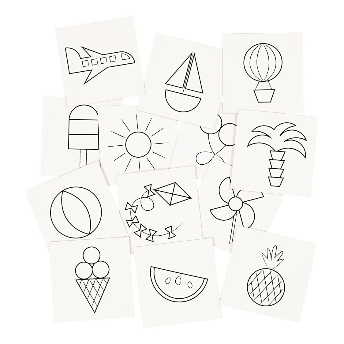 Creativ Company - Creativ Company Memo kaarten wit 13 paren