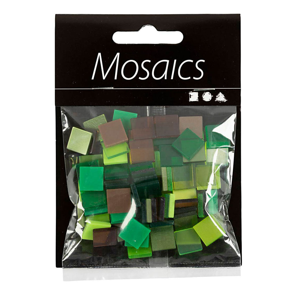 Creativ Company - Creativ Company Mini mozaiek groen glitter 10x10mm 25 gram