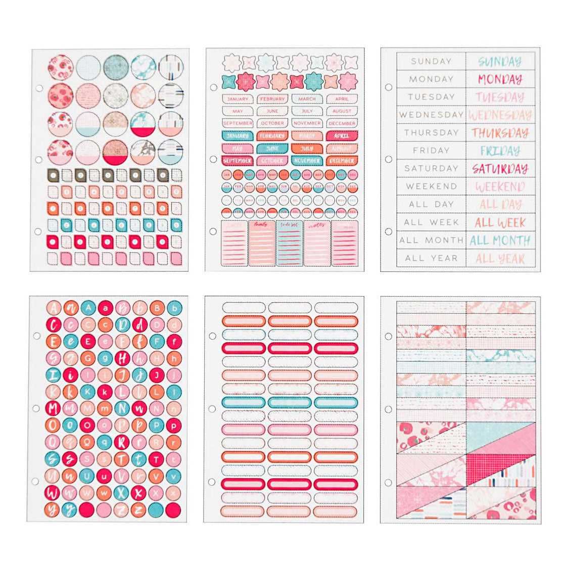 Creativ Company - Creativ Company Stickerboek aquarel a5 voor planner 578st.
