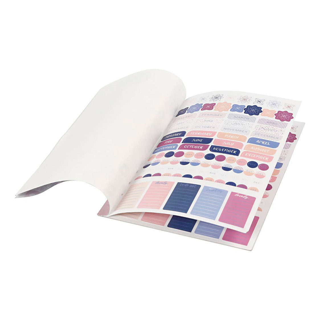 Creativ Company - Creativ Company Https://www.cchobby.nl/stickerboek-bloemen-a5-goud-paars-roze-1-stuk