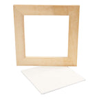 Creativ company canvas paneel met lijst, afm 15x15x0,3 cm, wit, 1 stuk