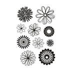Creativ Company - Creativ Company Silicone stempels bloemen 1 vel