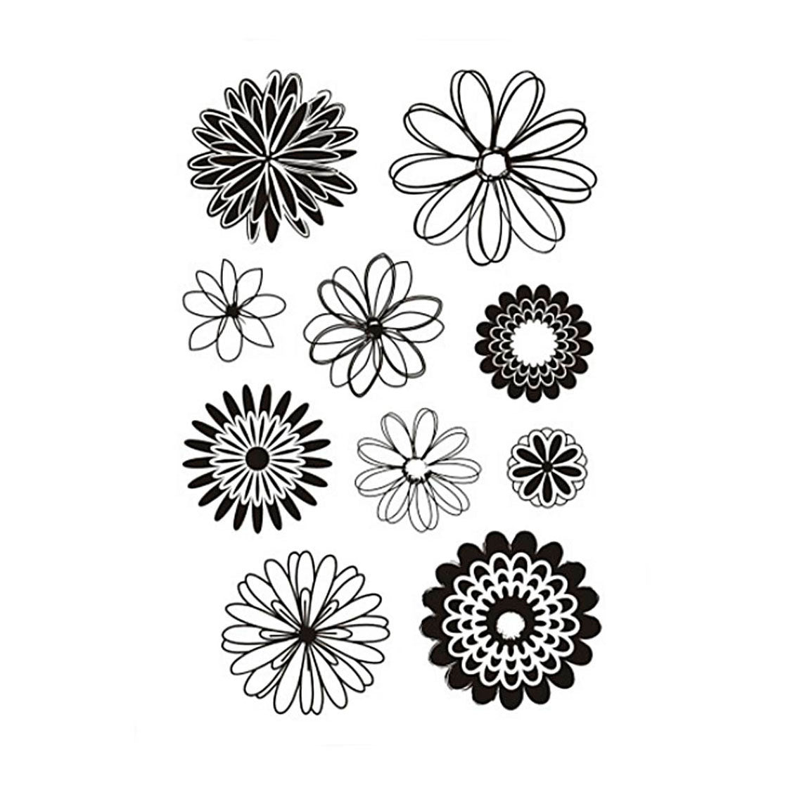 Creativ Company - Creativ Company Silicone stempels bloemen 1 vel