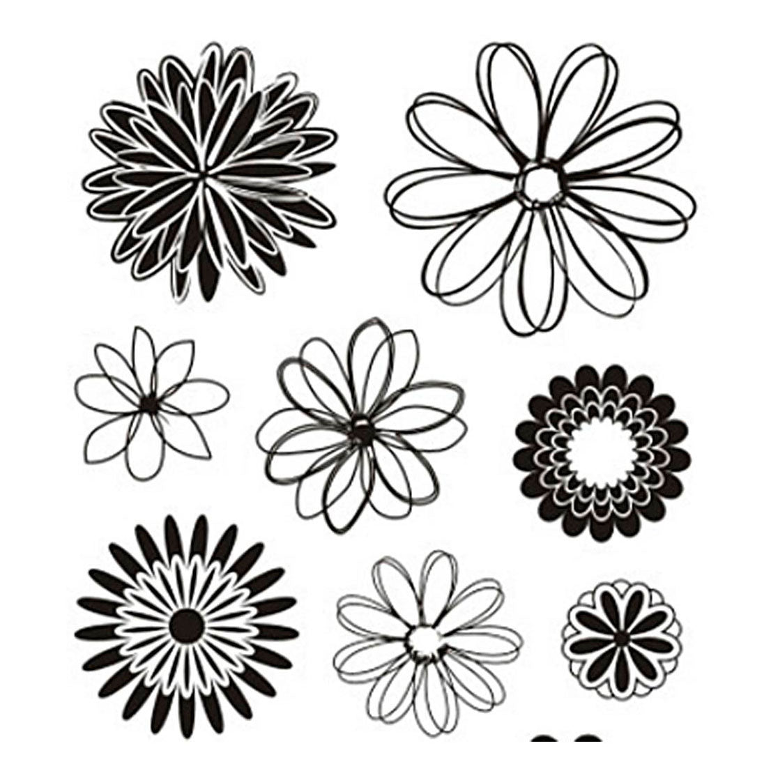 Creativ Company - Creativ Company Https://www.cchobby.nl/silicone-stempels-bloemen-vel-11x15-5-cm-1-vel