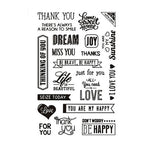 Creativ Company - Creativ Company Silicone stempels engelse tekst. 1 vel