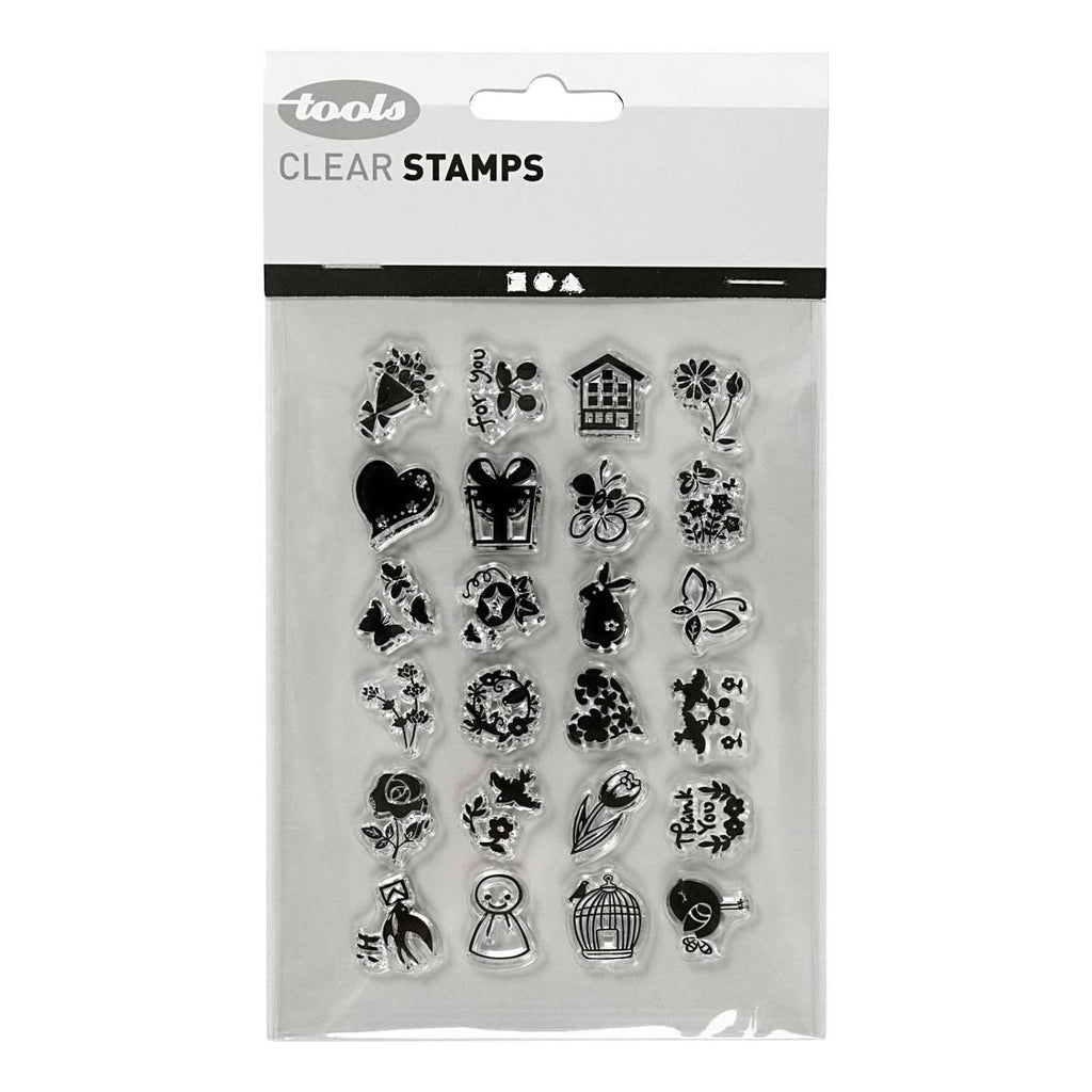 Creativ Company - Creativ Company Silicone stempels kleine lieve groetjes 1 vel