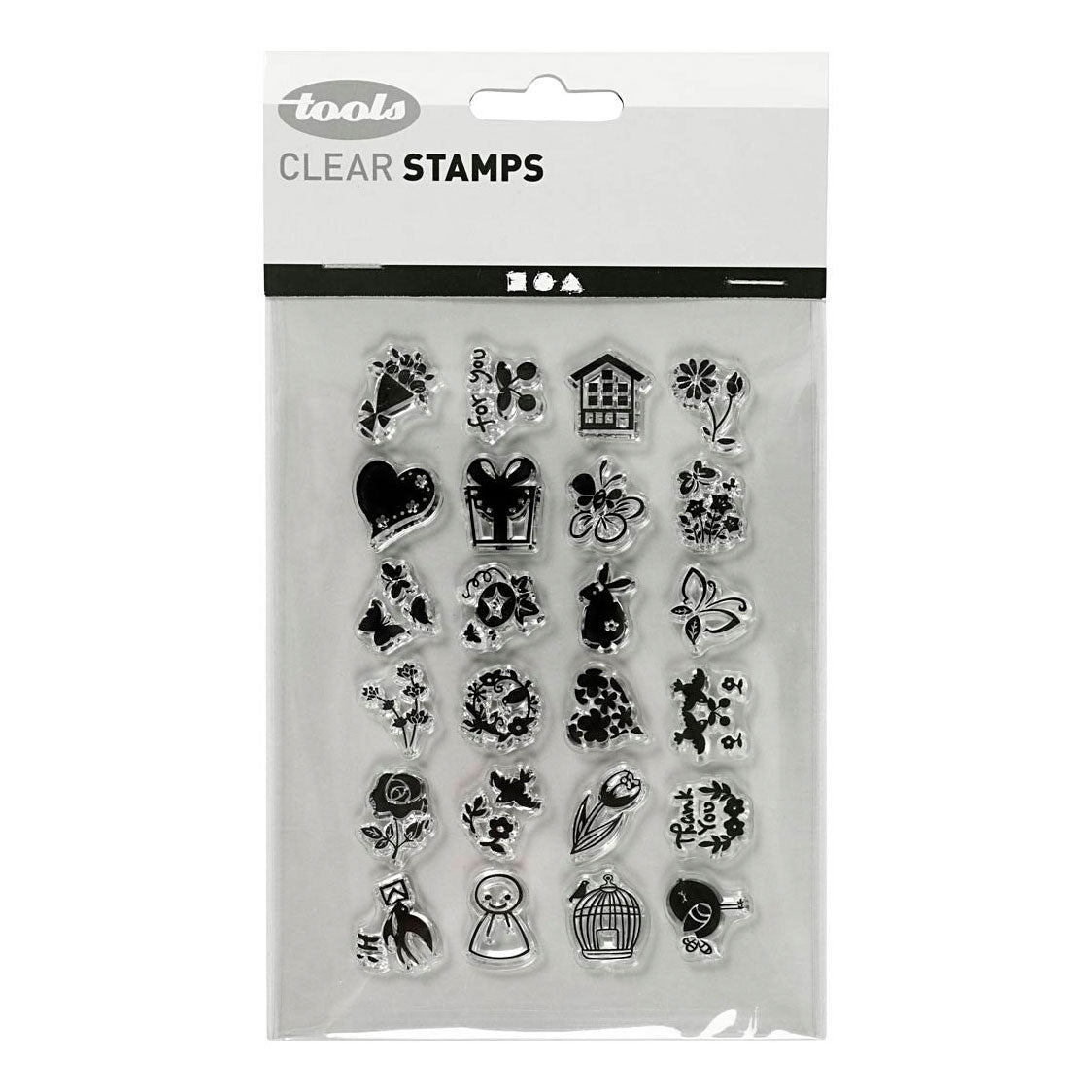 Creativ Company - Creativ Company Silicone stempels kleine lieve groetjes 1 vel