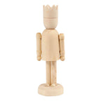 Creativ company houten figuur met kroon, 13cm