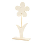 Creativ company houten bloem met voet, 26cm