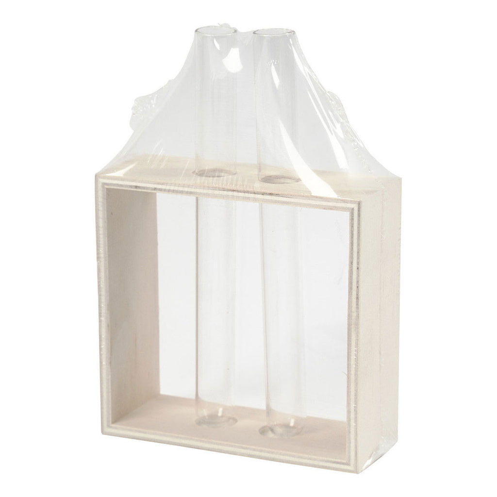 Creativ company houten rek met reageerbuizen, 3dlg.