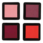 Creativ company stempelinkt, peach, roze, lichtroze, donkerroze, h: 2 cm, afm 3,5x3,5 cm, 4 stuk 1 doos