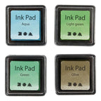 Creativ Company - Creativ Company Stempelinkt groen tinten/olijf/aqua 4 stuks