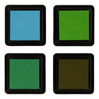 Creativ Company - Creativ Company Stempelinkt groen tinten/olijf/aqua 4 stuks