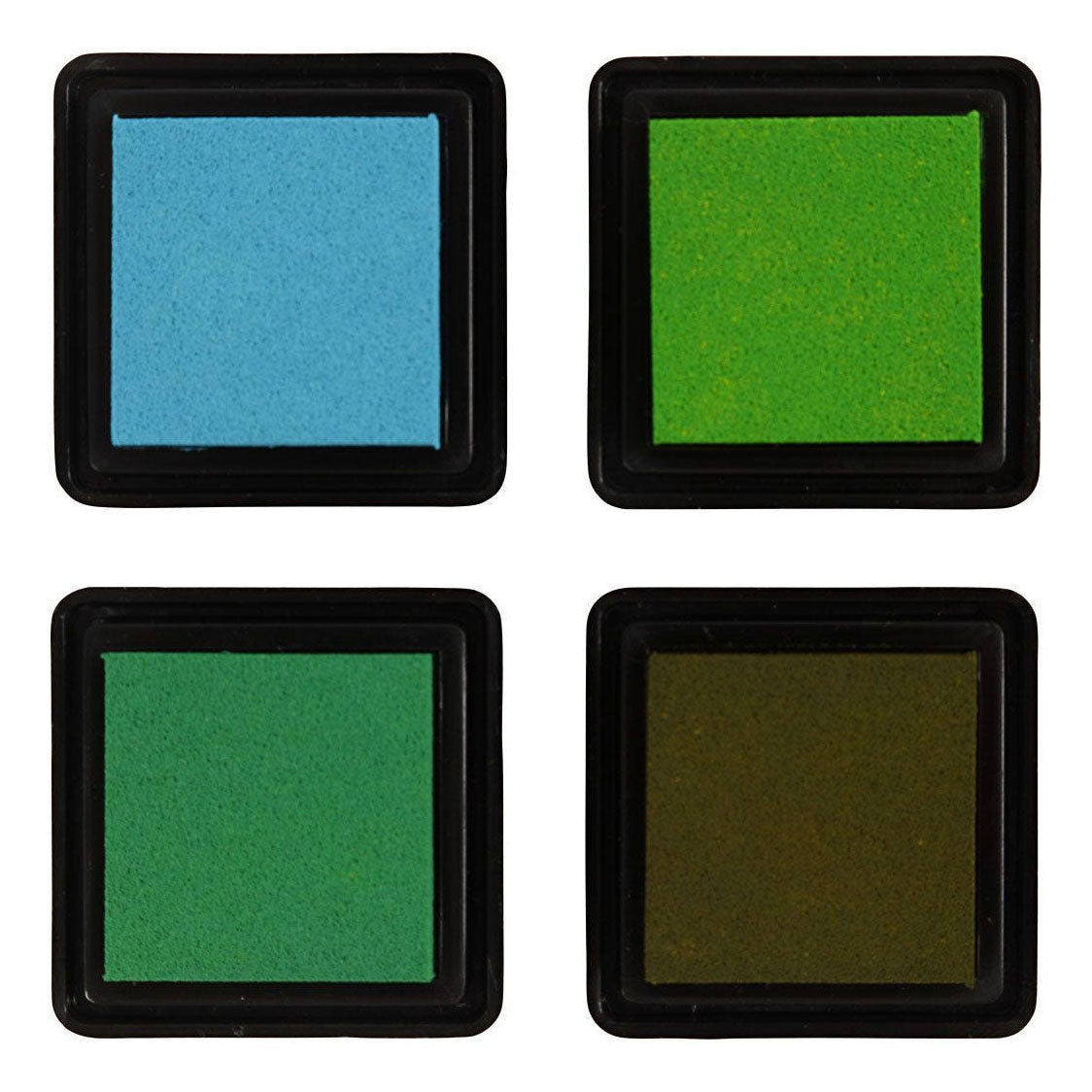 Creativ Company - Creativ Company Stempelinkt groen tinten/olijf/aqua 4 stuks