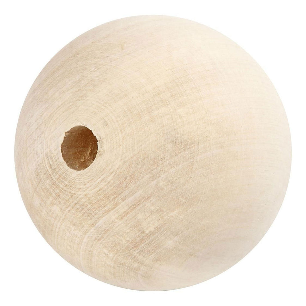 Creativ company houten kraal 80 mm gatgrootte 12mm