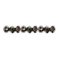 Creativ company facet kralen metallic grijs, 100st.