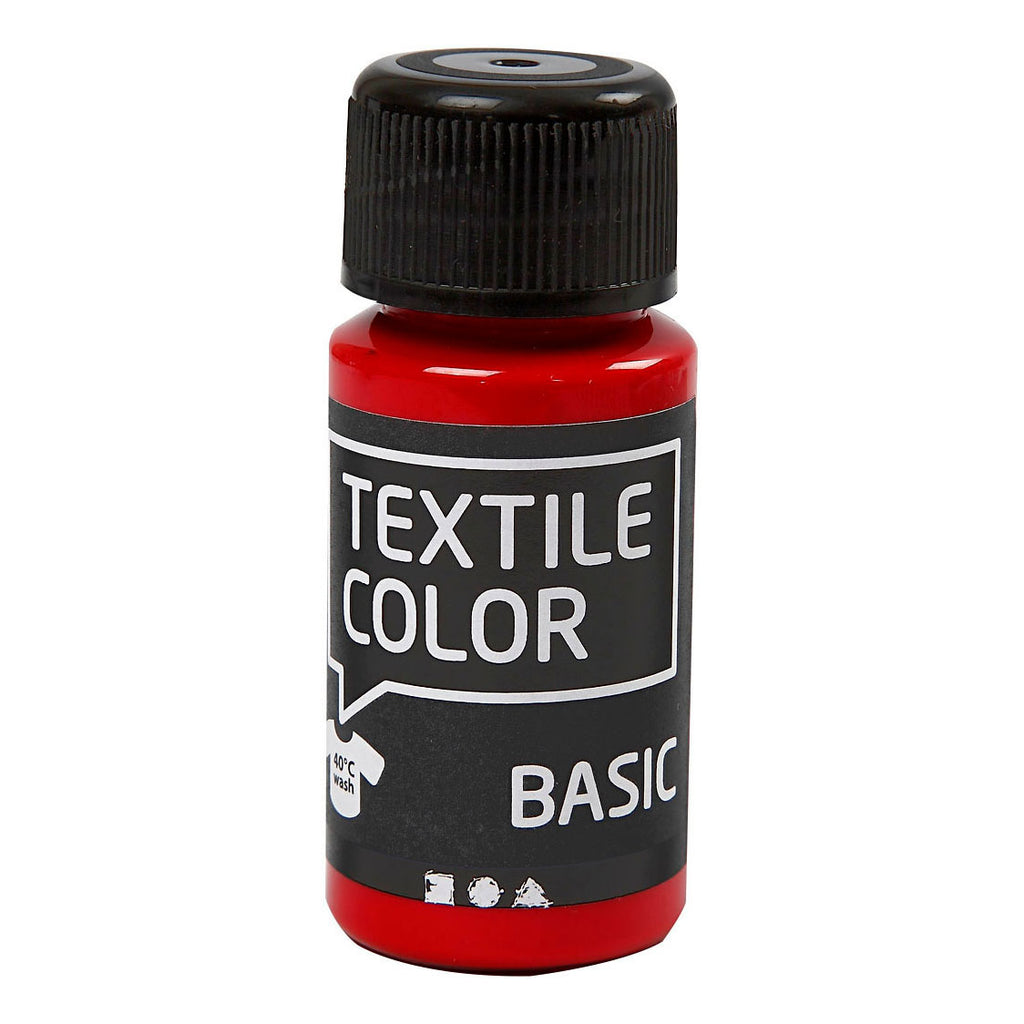 Creativ Company - Creativ Company Textile color semi-dekkende textielverf - rood 50ml