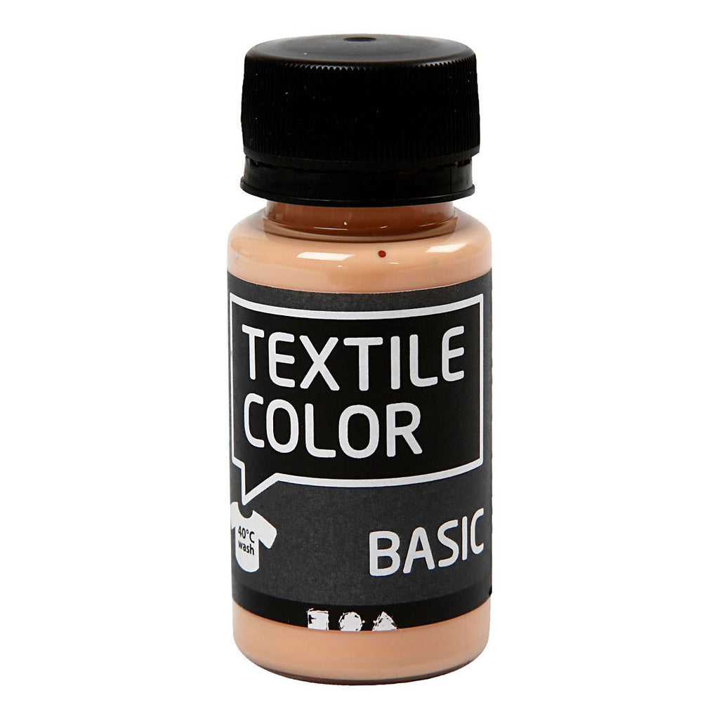 Creativ Company - Creativ Company Textile color semi-dekkende textielverf - licht beige 50ml