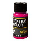 Creativ company textile color dekkende textielverf - neon roze, 50ml