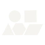 Creativ Company - Creativ Company Kruissteken karton wit geometrisch 20 stuks