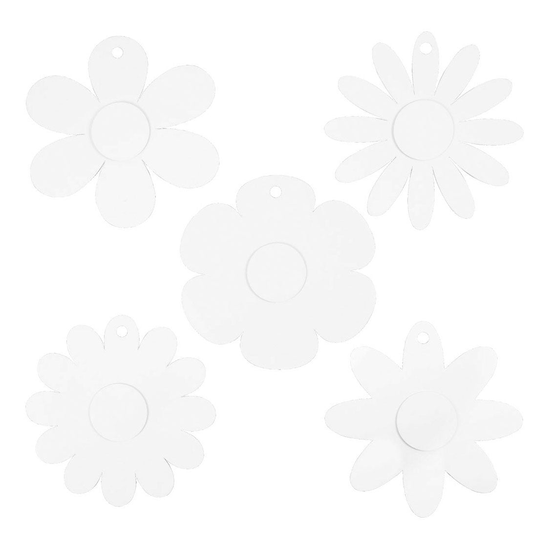 Creativ Company - Creativ Company Bloemen wit 5x 3st.