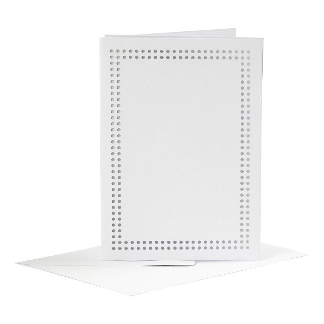 Creativ company cc borduurkaarten 10,5x15 cm wit 6 stuks