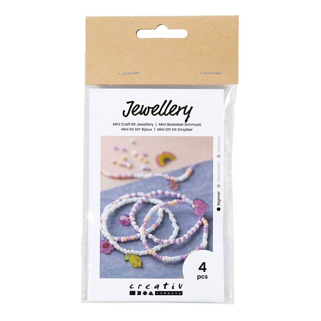 Creativ Company - Creativ Company Mini hobbyset sieraden krimpfolie armbanden paars
