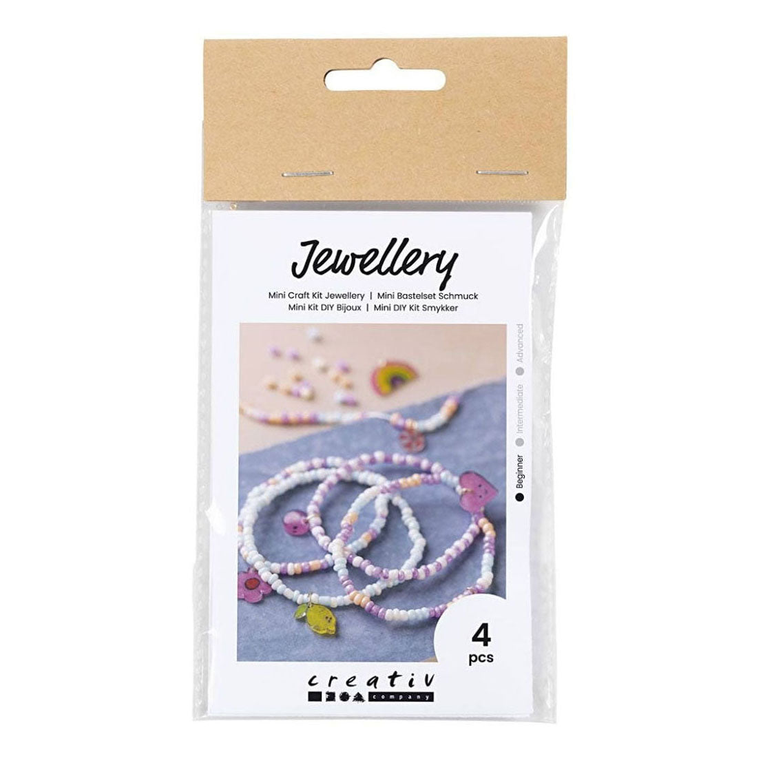Creativ Company - Creativ Company Mini hobbyset sieraden krimpfolie armbanden paars