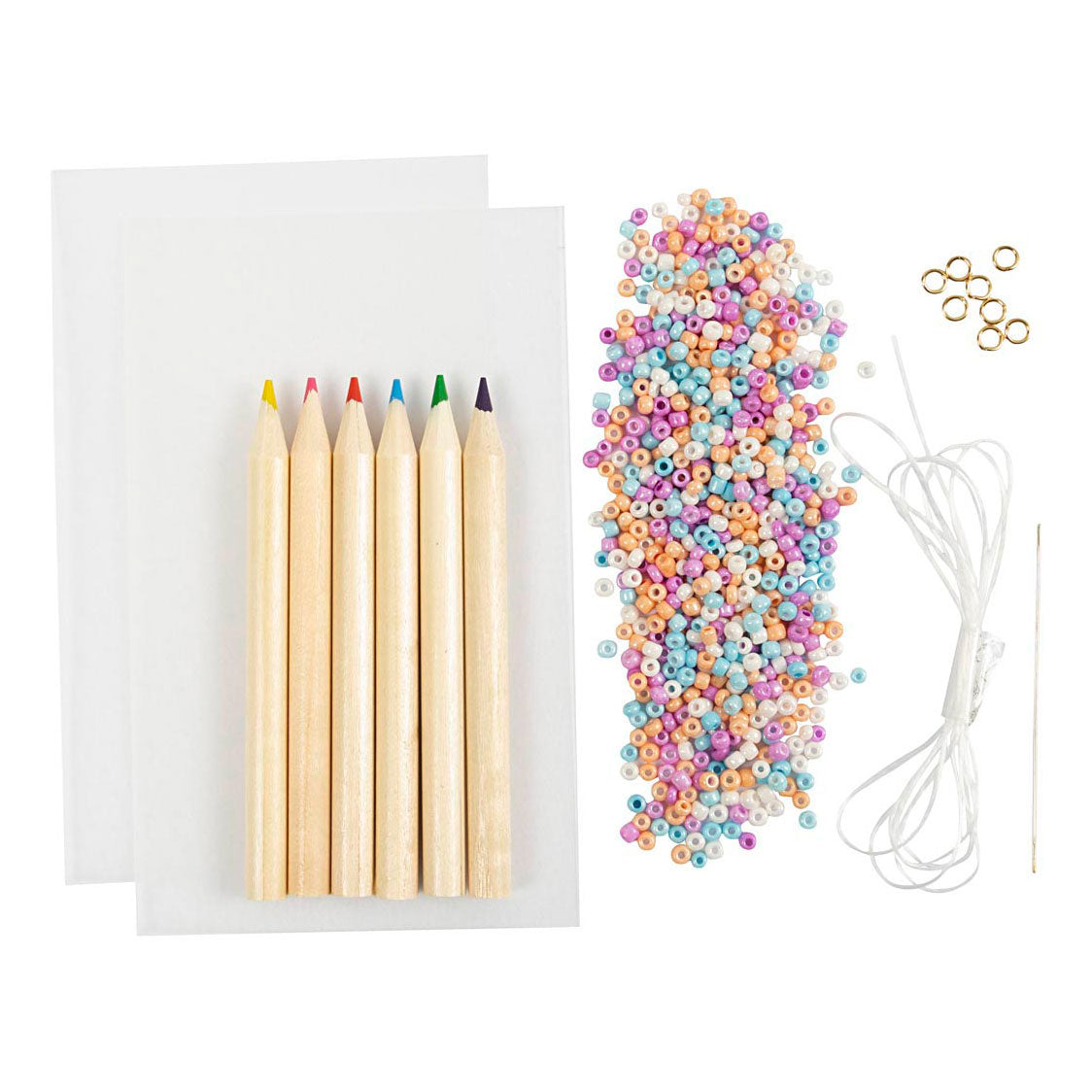 Creativ Company - Creativ Company Mini hobbyset sieraden krimpfolie armbanden paars