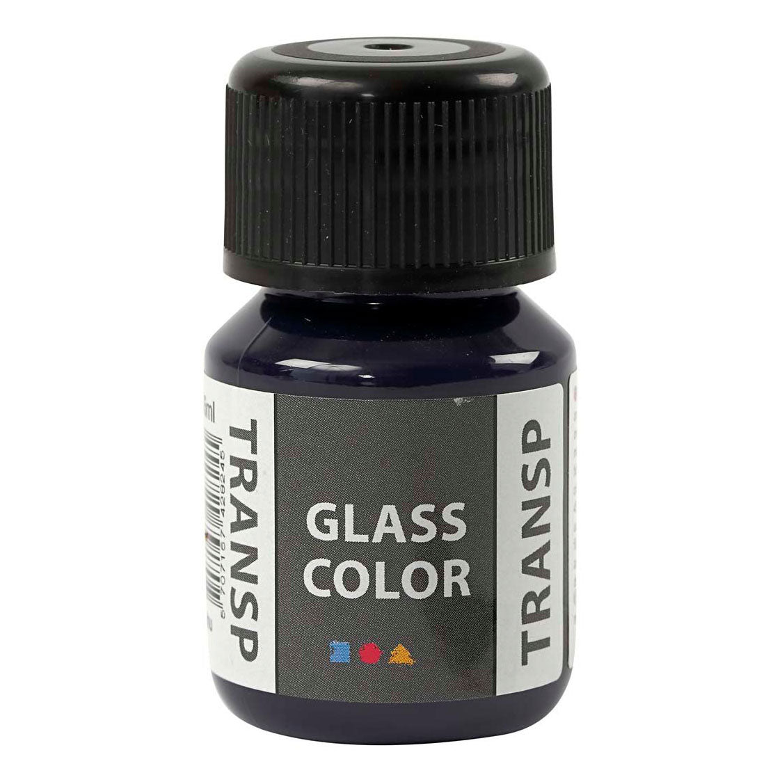 Creativ company glass color transparante verf - marine blauw, 30ml