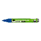 Creativ company glas- en porseleinstift glitter semi-dekkend - blauw