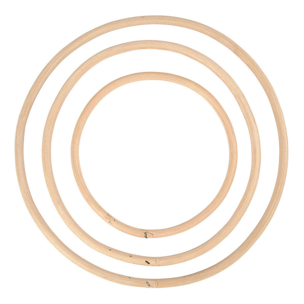Creativ Company - Creativ Company Https://www.cchobby.nl/bamboe-ring-d-15-3-20-3-25-5-cm-3-stuk-1-set