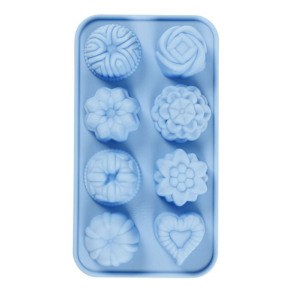 Creativ company siliconen gietmal cakejes blauw