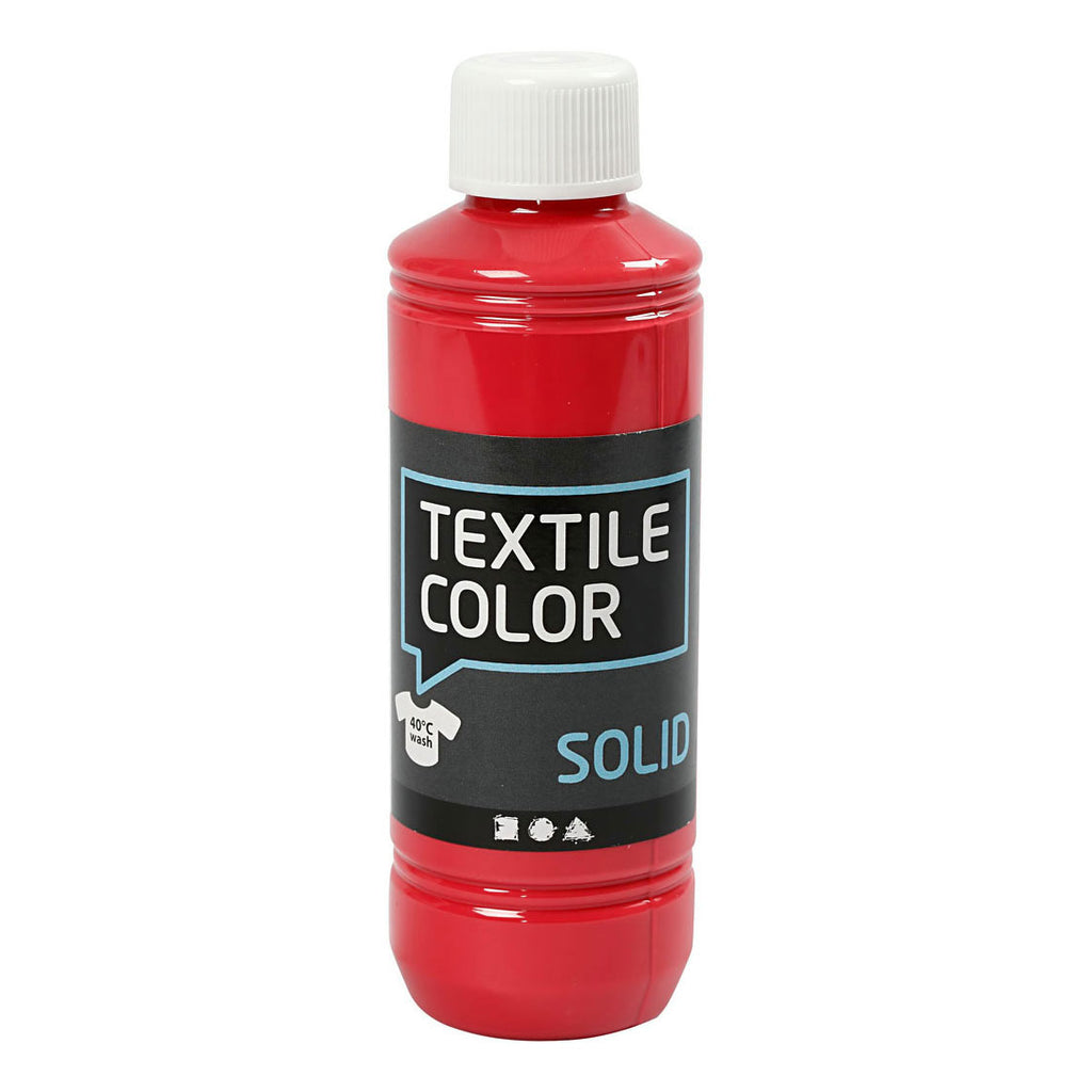 Creativ Company - Creativ Company Textile color dekkende textielverf - rood 250ml