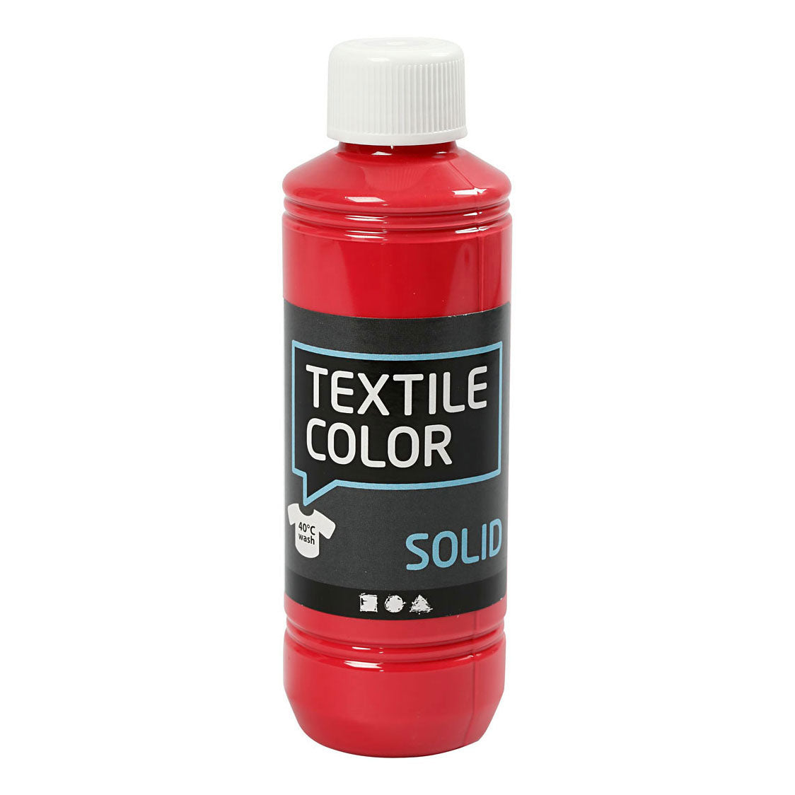Creativ Company - Creativ Company Textile color dekkende textielverf - rood 250ml
