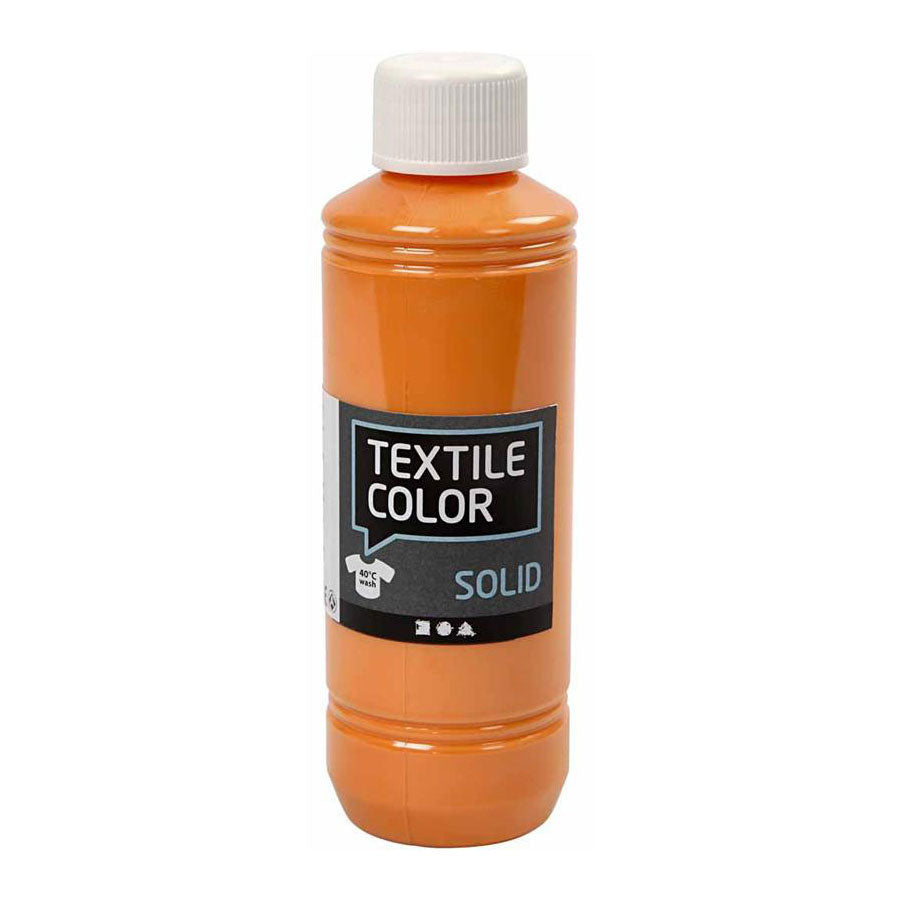 Creativ Company - Creativ Company Textile color dekkende textielverf - oranje 250ml