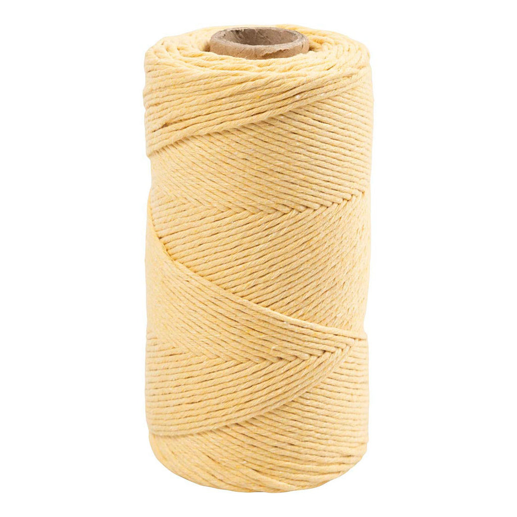 Creativ Company - Creativ Company Macrame koord lichtgeel 198m