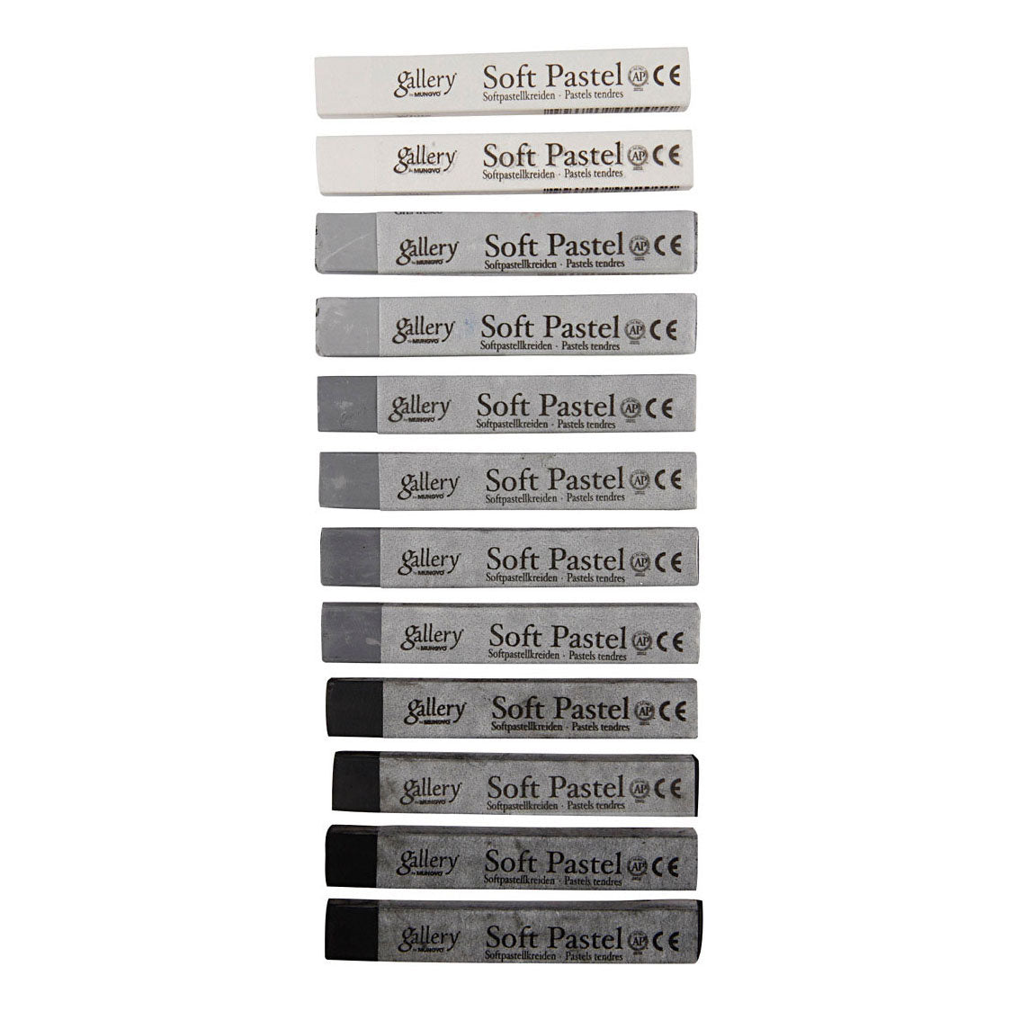Creativ Company - Creativ Company Https://www.cchobby.nl/gallery-soft-pastel-set-l-6-5-cm-dikte-10-mm-zwart-wit-harmonie-12-stuk-1-doos