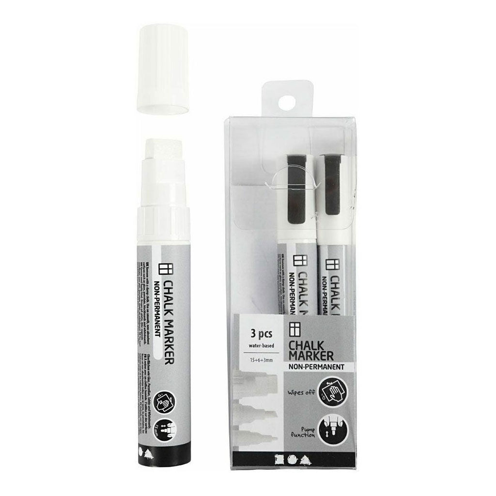 Creativ Company - Creativ Company Https://www.cchobby.nl/krijtstiften-lijndikte-3-6-15-mm-wit-3-stuk-1-doos