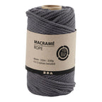 Creativ company macrame koord grijs, 55m