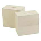 Creativ Company - Creativ Company Houten spaarpot 10x10x6cm 10 stuks