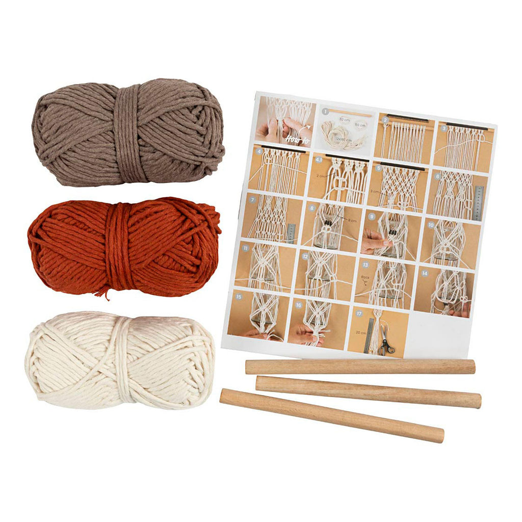 Creativ Company - Creativ Company Hobbyset macrame bloemenhanger
